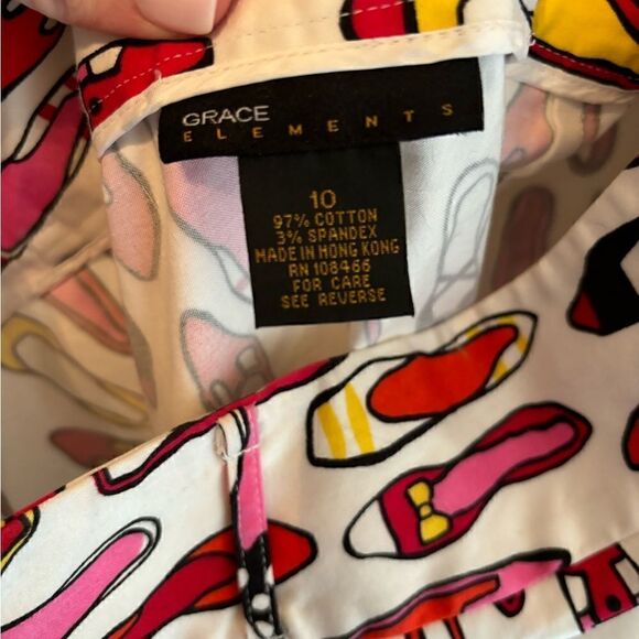 Grace Elements Color Shoe Skirt size 10 - Picture 6 of 6
